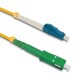 Qoltec 54331 fibre optic cable 1 m LC SC Yellow