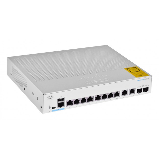 Cisco CBS250-8T-E-2G-EU network switch Managed L2/L3 Gigabit Ethernet (10/100/1000) Silver