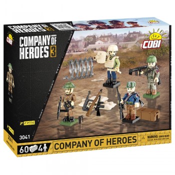 COBI 3041 Company of Heroes 3. Figurki 4 o nierzy z akcesoriami 60 klock w