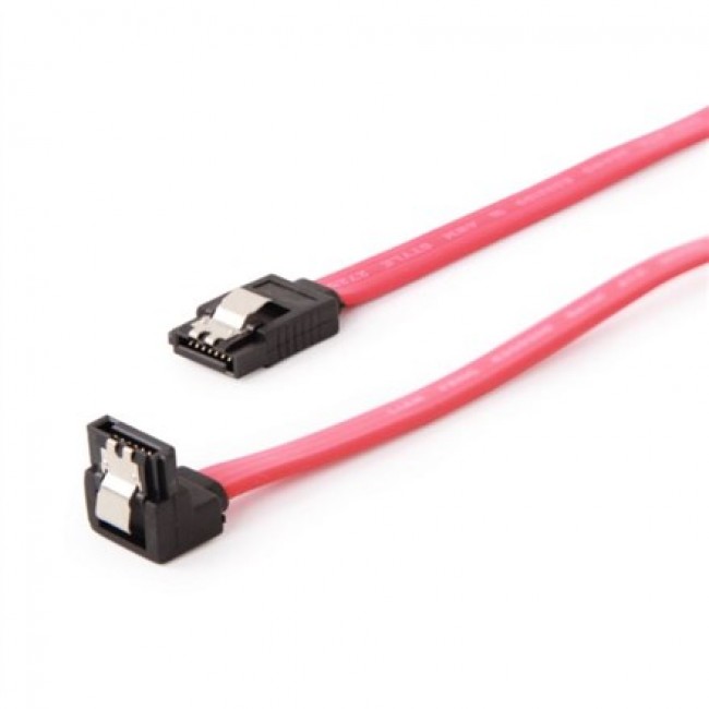 Gembird CC-SATAM-DATA90 SATA cable 0.5 m Black, Red