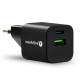 everActive GaN SC-390QB wall charger with USB QC3.0 socket and USB-C PD PPS 30W
