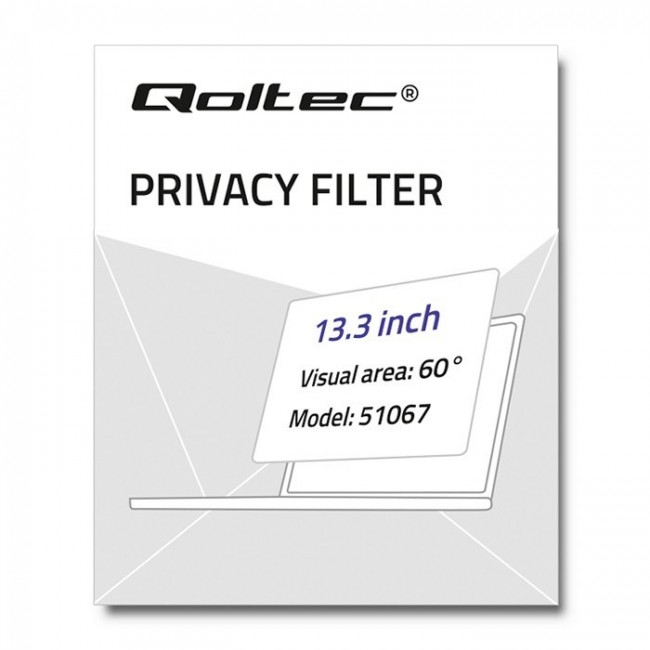 Qoltec 51067 display privacy filters 33.8 cm (13.3