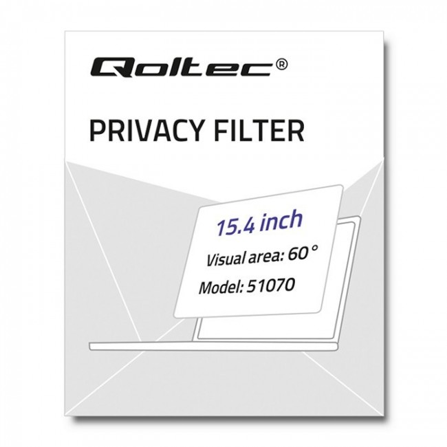 Qoltec 51070 display privacy filters 39.1 cm (15.4