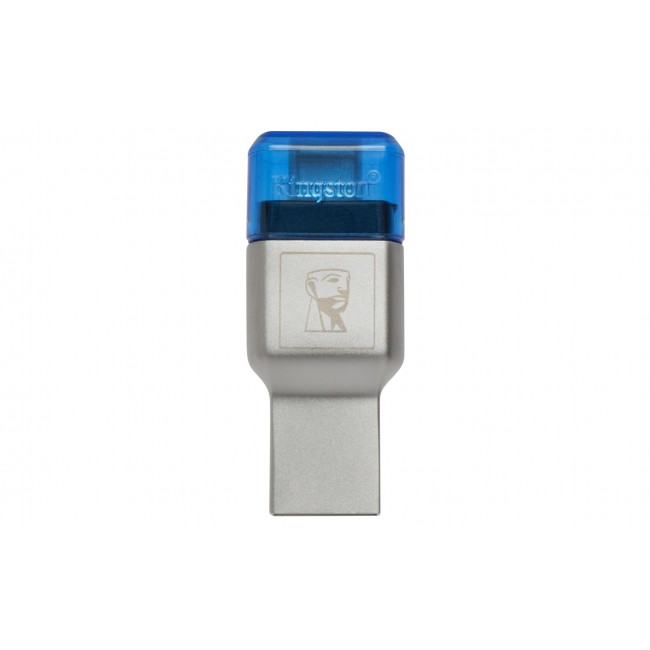 Kingston Technology MobileLite Duo 3C card reader USB 3.2 Gen 1 (3.1 Gen 1) Type-A/Type-C Blue, Silver