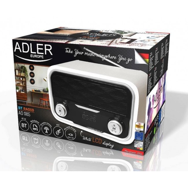 Adler AD 1185 radio Portable White
