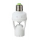 PIR Infrared Motion Sensor Detector Lamp Bulb Holder E27 LED Light Socket Switch MCE24