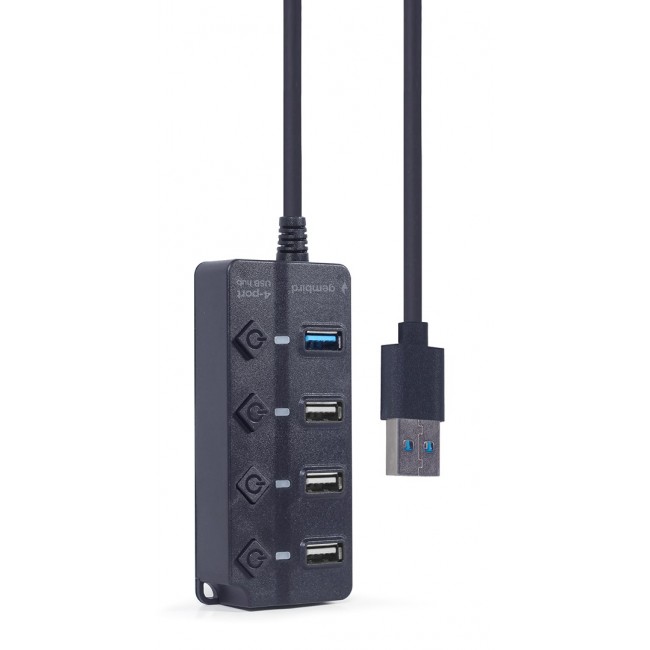 Gembird UHB-U3P1U2P3P-01 4-port USB hub (1 x USB 3.1 + 3 x USB 2.0)