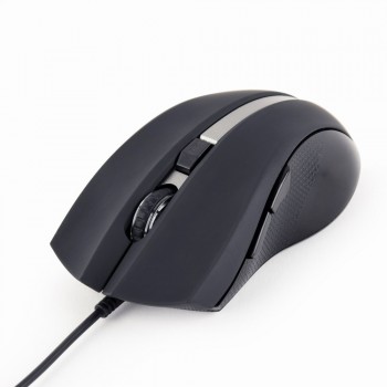 Gembird MUS-GU-02 USB G-laser mouse, 2400 dpi, 6-button, black
