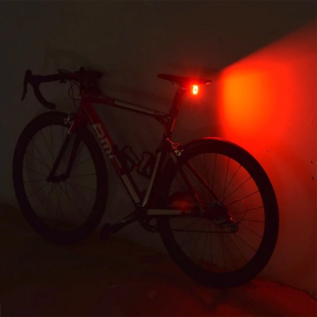 Maclean MCE355 Bike Tail Light Rear Light COB LED Light 125 Lumens USB Rechargeable Battery 3 Flashing Modes IP44 Waterproof