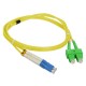 Alantec FOC-SCALC-9SMD-1 fibre optic cable 1 m SC LC G.652D Yellow