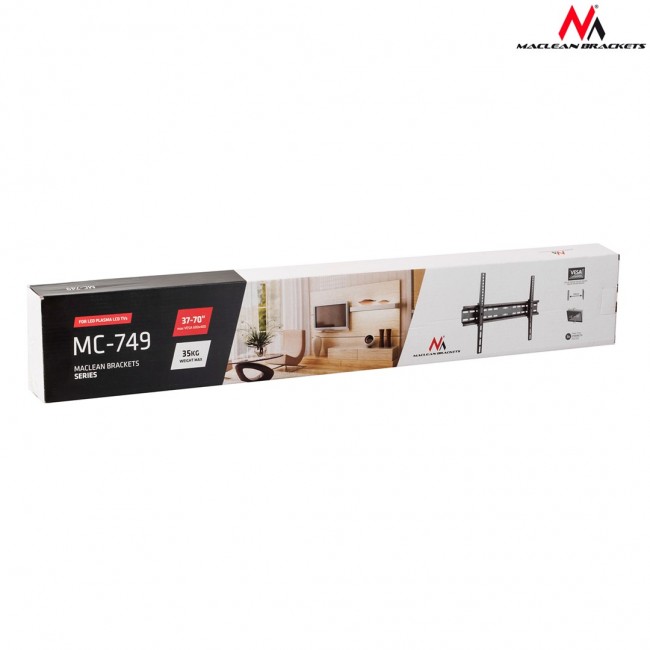 Maclean MC-749 LCD LED Plasma TV Mount Wall Mount Slim Max. Vesa 600x400 (37-70