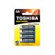 TOSHIBA HIGH POWER LR6 AA op4pcs battery price for 1 pack