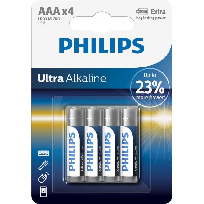 Philips LR03 BL Extreme ultra battery 4pcs price per pack