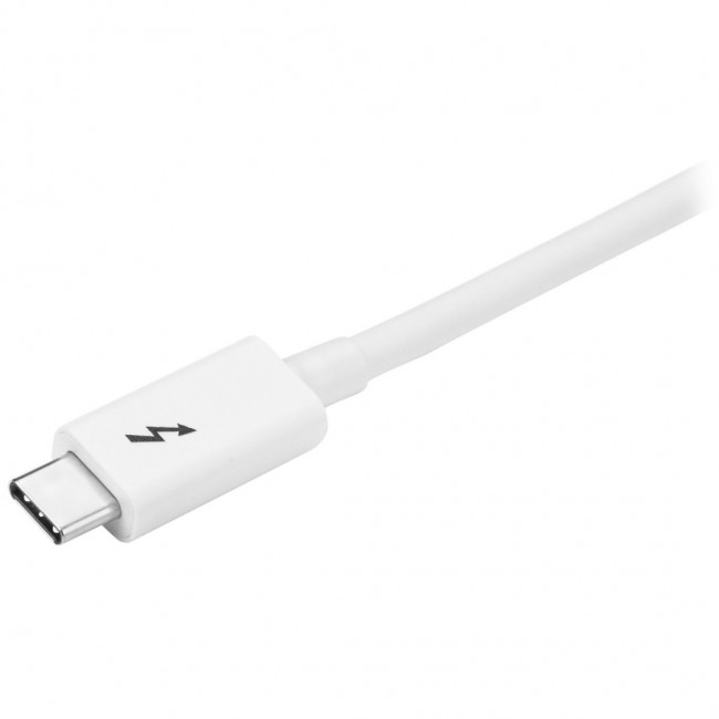 StarTech.com Thunderbolt 3 Cable - 20Gbps - 2m - White - Thunderbolt, USB, and DisplayPort Compatible