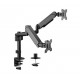 Gembird MA-DA2P-01 Adjustable desk 2-display mounting arm, 17 -32 , up to 9 kg