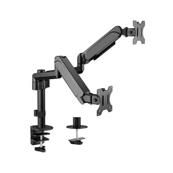 Gembird MA-DA2P-01 Adjustable desk 2-display mounting arm, 17 -32 , up to 9 kg