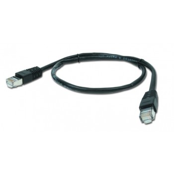 Gembird PP22-0.5M/BK networking cable Black Cat5e