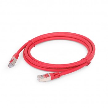 Gembird PP6A-LSZHCU-R-3M networking cable Red Cat6a S/FTP (S-STP)