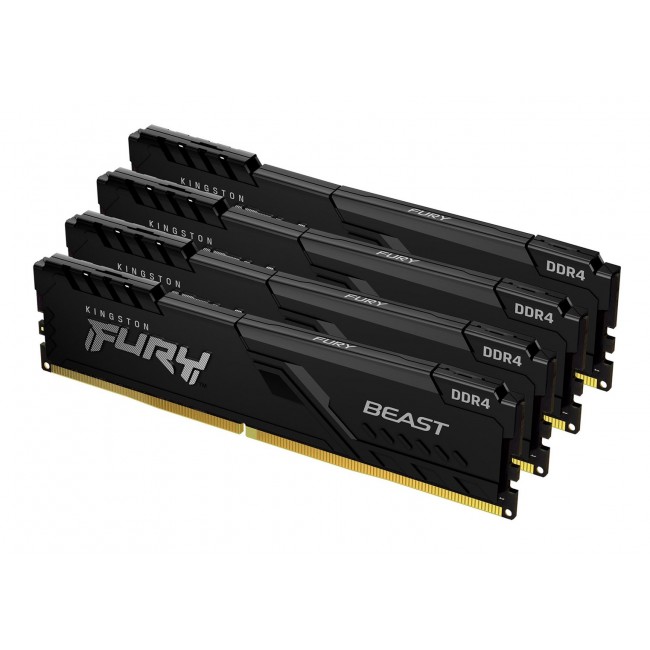 KINGSTON FURY DDR4 64GB 3200MHZ CL16 X4 BEAST BLACK