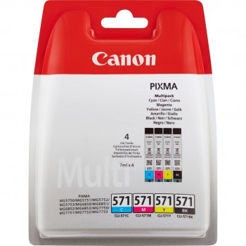 Canon CLI-571 BK/C/M/Y Ink Cartridge Multi Pack