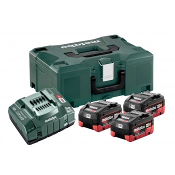 METABO BATTERY PACK 3 x 5.5Ah LIHD + ASC CHARGER 30-36 V + METALOC CASE