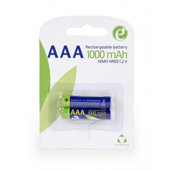 Gembird EG-BA-AAA10-01 Ni-MH rechargeable AAA batteries, 1000mAh, 2pcs blister pack