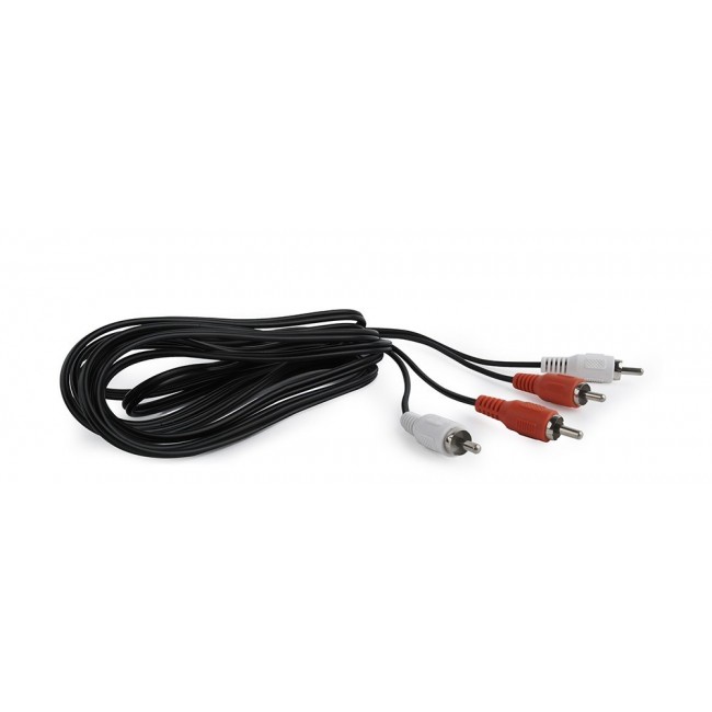 Cablexpert CCA-2R2R-6 audio cable 1.8 m 2 x RCA Black,Red,White