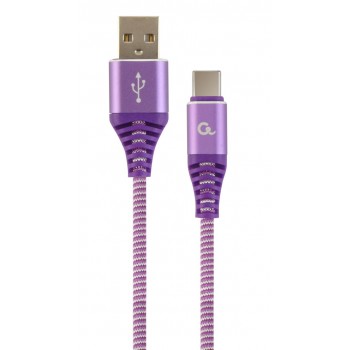 Gembird CC-USB2B-AMCM-2M-PW USB cable USB 2.0 USB A USB C Violet, White