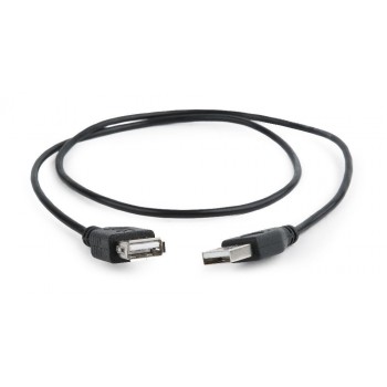 Gembird CC-USB2-AMAF-75CM/300-BK USB cable 0.75 m USB 2.0 USB A Black