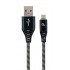 Gembird CC-USB2B-AMMBM-1M-BW USB cable USB 2.0 Micro-USB B USB A Black, White