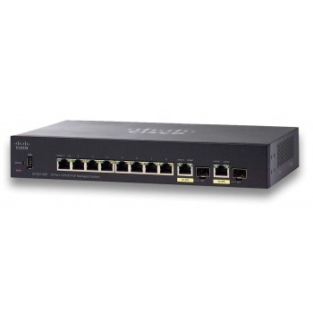 Cisco Small Business SF352-08P Managed L2/L3 Fast Ethernet (10/100) Power over Ethernet (PoE) 1U Black
