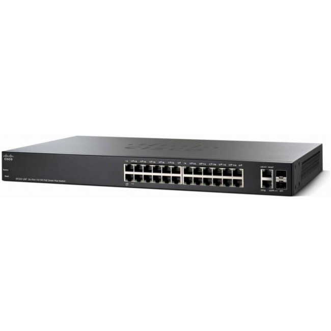 Cisco Small Business SF220-24P Managed L2 Fast Ethernet (10/100) Power over Ethernet (PoE) Black
