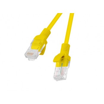 Lanberg PCU5-10CC-0025-Y networking cable Yellow 0.25 m Cat5e U/UTP (UTP)