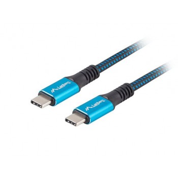Lanberg CA-CMCM-45CU-0005-BK USB cable 0.5 m USB4 Gen 2x2 USB C Black, Blue