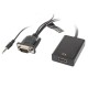 Lanberg AD-0021-BK video cable adapter 0.2 m HDMI Type A (Standard) VGA (D-Sub) Black