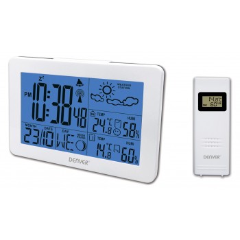 Denver WS-530 weather station with outdoor sensor white