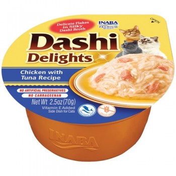 INABA Dashi Delights chicken tuna bouillon - cat treat - 70g