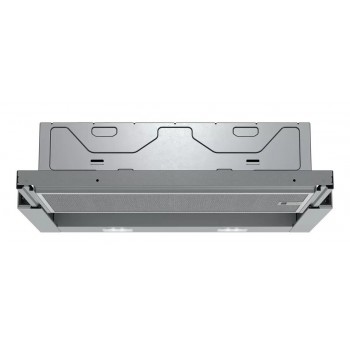 Siemens iQ100 LI64LA521 cooker hood Semi built-in (pull out) Metallic, Silver 389 m /h B