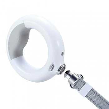 Luminous leash DoggyVillage 3in1 LED flashlight, white