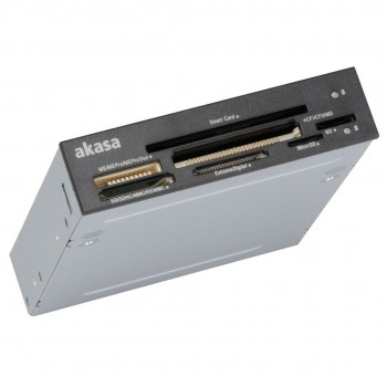 Akasa AK-ICR-09 ID and Smart Card Reader 3.5 inch - black/white