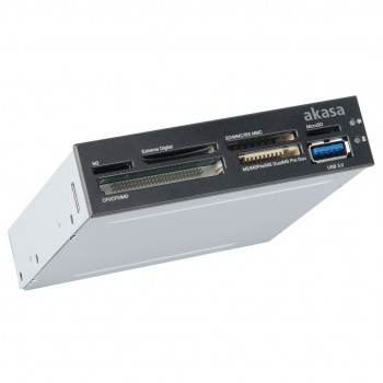 Akasa AK-ICR-14 USB 3.0 6-Port Card Reader 3.5 inch - black/white