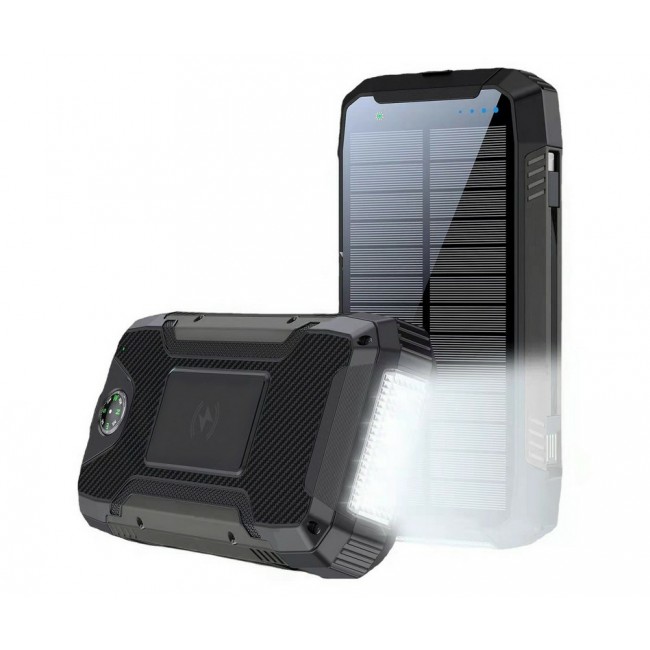 PowerNeed S20000Q mobile device charger Universal Lightning, Solar, USB Wireless charging Fast charging Outdoor