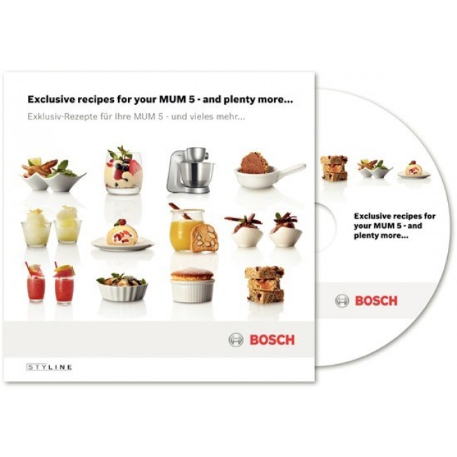 Bosch Styline food processor 900 W 3.9 L Stainless steel, White