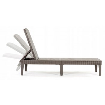 KETER POLY RATTAN LOUNGER JAIPUR CAPPUCCINO