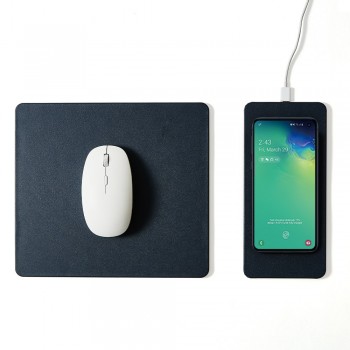 POUT HANDS3 SPLIT - Splitted mouse pad with high-speed charging, dark blue