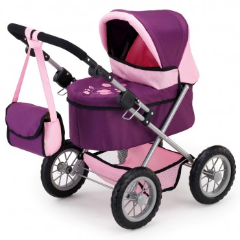 Doll pram BAYER Design Trendy 13057AA deep Purple, Pink