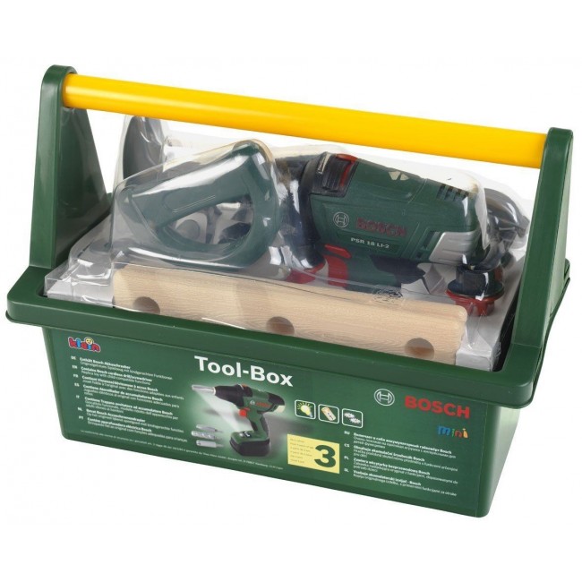 KLEIN BOSCH II 8520 TOY TOOLBOX WITH DRILL/SCREWDRIVER