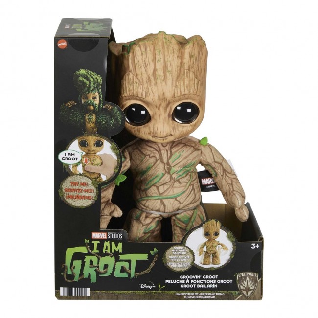 Mattel Marvel I Am Groot Groovin' Groot Feature Plush