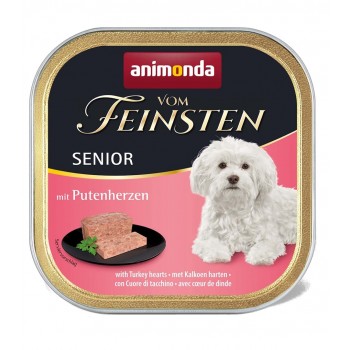 ANIMONDA vom Feinsten Senior Turkey hearts - wet dog food - 150 g