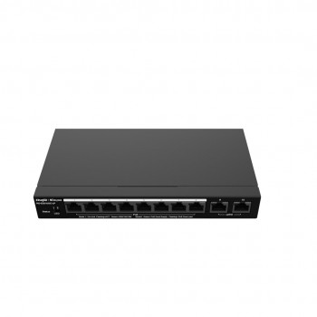 Ruijie Networks RG-ES210GC-LP network switch Managed L2 Gigabit Ethernet (10/100/1000) Power over Ethernet (PoE) Black
